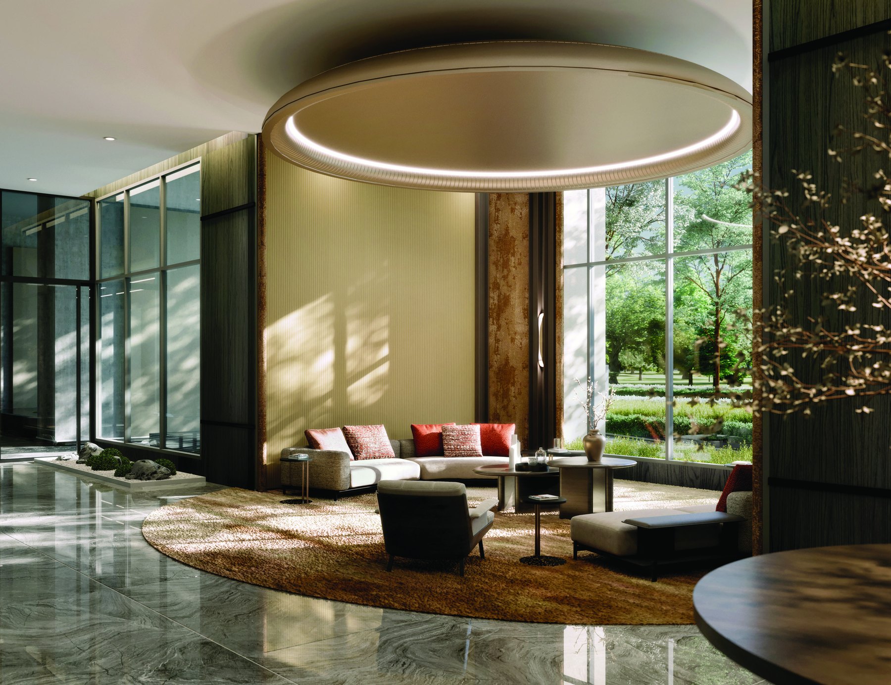 The ground floor lobby